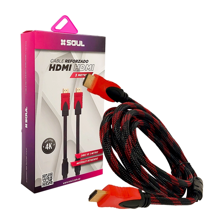 Cable HDMI-N03 Soul Reforzado 3mt Art.164-70199